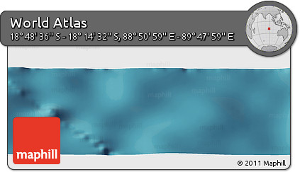 Satellite Panoramic Map of the Area around 18° 31' 34" S, 89° 19' 29" E