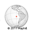 Outline Map of the Area around 18° 31' 34" S, 89° 10' 30" W, rectangular outline