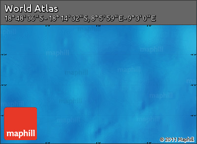 Physical Map of the Area around 18° 31' 34" S, 8° 34' 29" E
