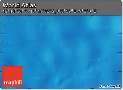 Physical Map of the Area around 18° 31' 34" S, 8° 34' 29" E
