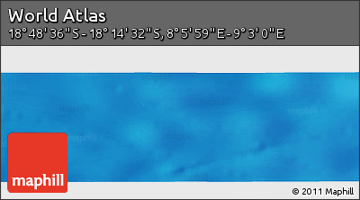 Physical Panoramic Map of the Area around 18° 31' 34" S, 8° 34' 29" E