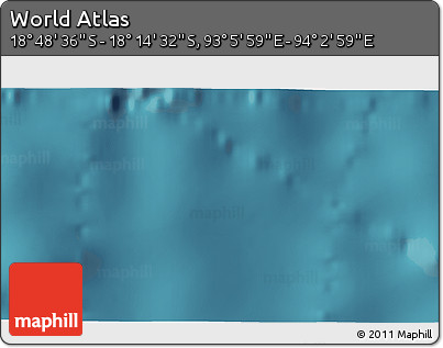Satellite 3D Map of the Area around 18° 31' 34" S, 93° 34' 29" E