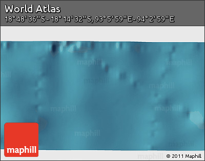 Satellite 3D Map of the Area around 18° 31' 34" S, 93° 34' 29" E