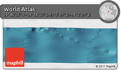 Satellite Panoramic Map of the Area around 18° 31' 34" S, 93° 34' 29" E