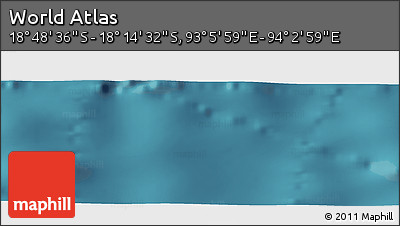 Satellite Panoramic Map of the Area around 18° 31' 34" S, 93° 34' 29" E
