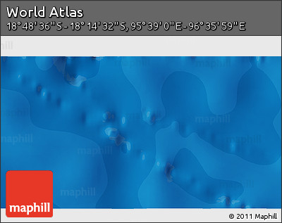 Political 3D Map of the Area around 18° 31' 34" S, 96° 7' 30" E