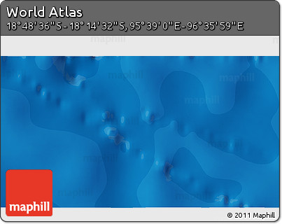 Political 3D Map of the Area around 18° 31' 34" S, 96° 7' 30" E