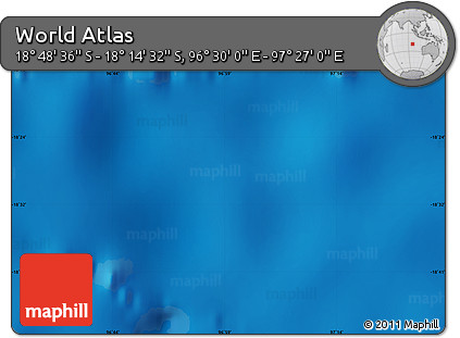 Physical Map of the Area around 18° 31' 34" S, 96° 58' 29" E