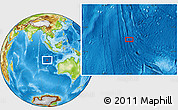 Physical Location Map of the area around 18° 31' 34" S, 99° 31' 30" E