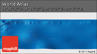 Physical Panoramic Map of the Area around 18° 31' 34" S, 99° 31' 30" E