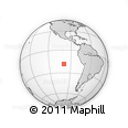 Outline Map of the Area around 18° 31' 34" S, 99° 22' 30" W, rectangular outline