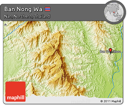 Physical 3D Map of Ban Nong Wa