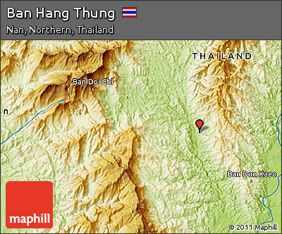 Physical 3D Map of Ban Hang Thung