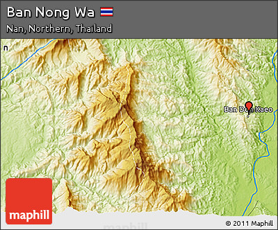 Physical 3D Map of Ban Nong Wa