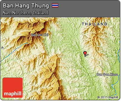 Physical 3D Map of Ban Hang Thung
