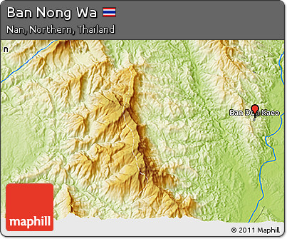 Physical 3D Map of Ban Nong Wa