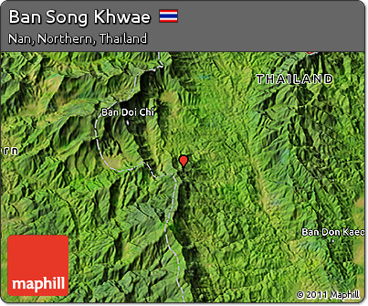 Satellite 3D Map of Ban Song Khwae