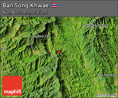 Satellite 3D Map of Ban Song Khwae