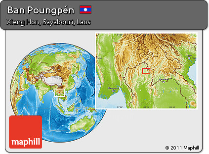 Physical Location Map of Ban Poungpén
