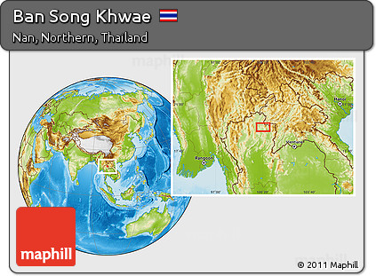 Physical Location Map of Ban Song Khwae