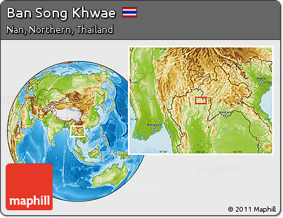 Physical Location Map of Ban Song Khwae