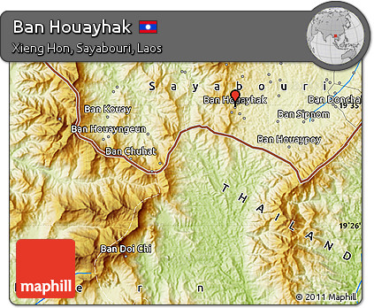 Physical Map of Ban Houayhak