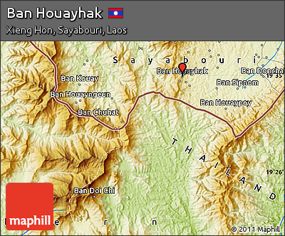 Physical Map of Ban Houayhak