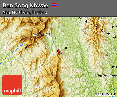 Physical Map of Ban Song Khwae