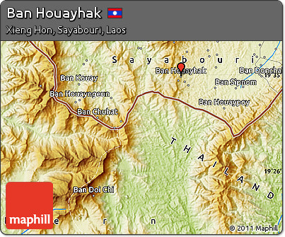 Physical Map of Ban Houayhak