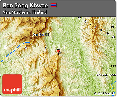 Physical Map of Ban Song Khwae