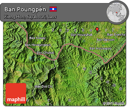 Satellite Map of Ban Poungpén