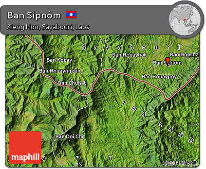 Satellite Map of Ban Sipnôm