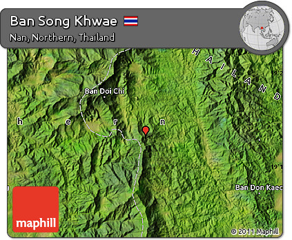 Satellite Map of Ban Song Khwae