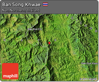 Satellite Map of Ban Song Khwae