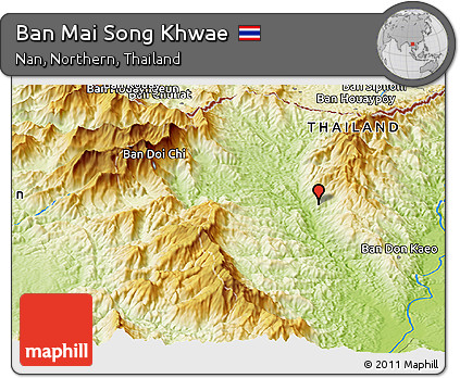 Physical Panoramic Map of Ban Mai Song Khwae