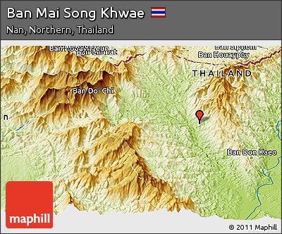 Physical Panoramic Map of Ban Mai Song Khwae