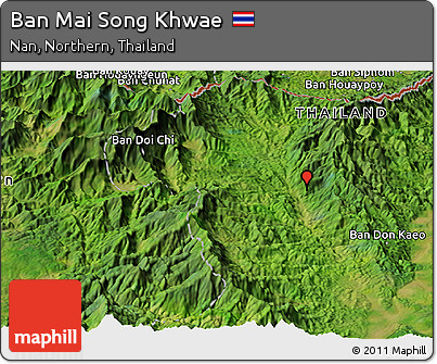Satellite Panoramic Map of Ban Mai Song Khwae