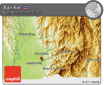 Physical 3D Map of Ban Ket