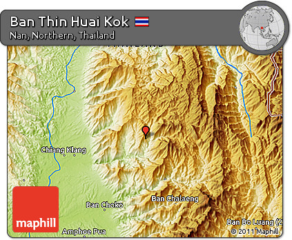Physical 3D Map of Ban Thin Huai Kok