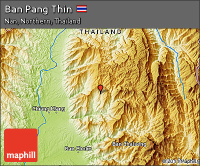 Physical 3D Map of Ban Pang Thin