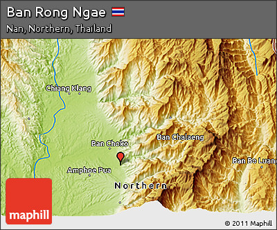 Physical 3D Map of Ban Rong Ngae