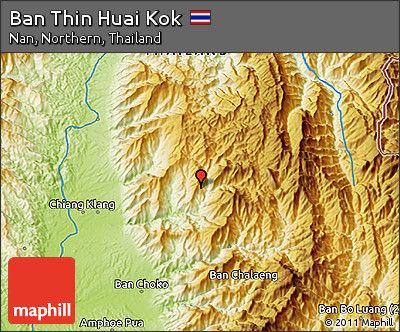 Physical 3D Map of Ban Thin Huai Kok