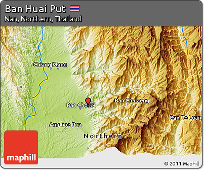 Physical 3D Map of Ban Huai Put