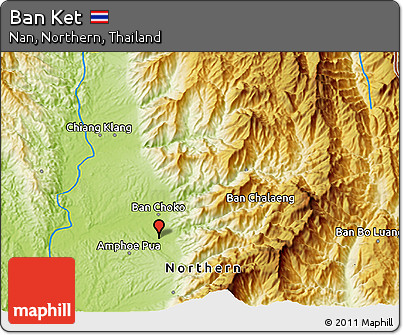 Physical 3D Map of Ban Ket