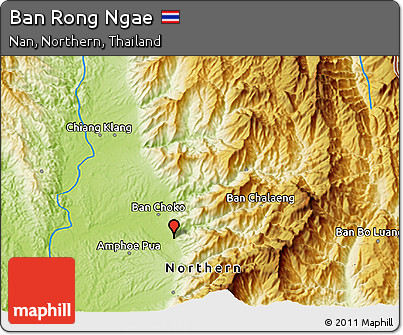 Physical 3D Map of Ban Rong Ngae
