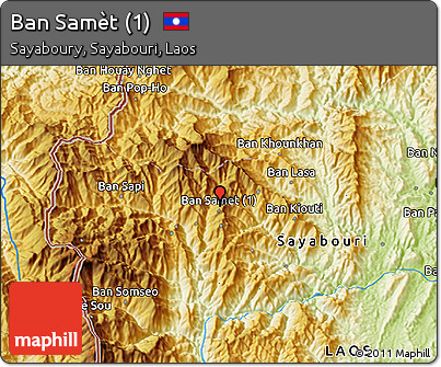 Physical 3D Map of Ban Samèt (1)