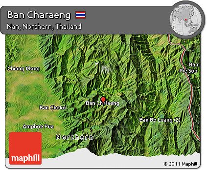 Satellite 3D Map of Ban Charaeng