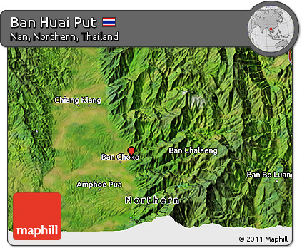 Satellite 3D Map of Ban Huai Put