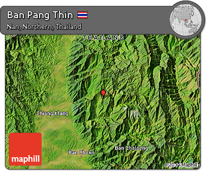 Satellite 3D Map of Ban Pang Thin
