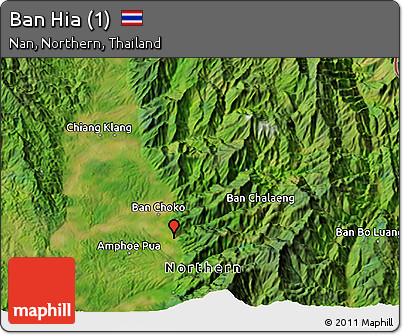 Satellite 3D Map of Ban Hia (1)